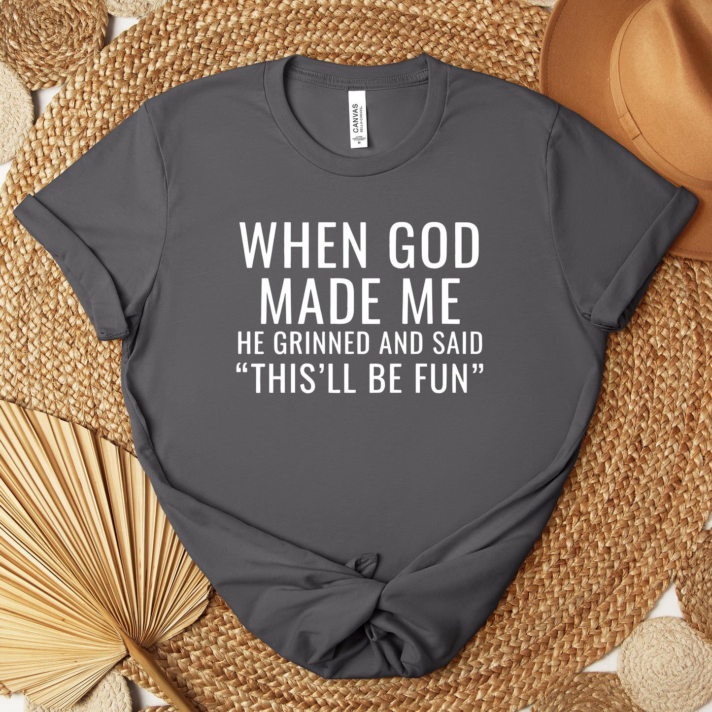 When God Made Me He Grinned And Said This'll Be Fun 12 Premium T-shirt