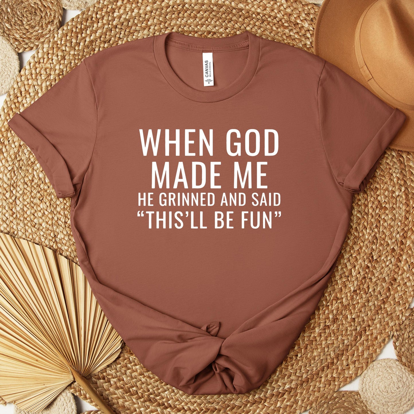 When God Made Me He Grinned And Said This'll Be Fun 12 Premium T-shirt