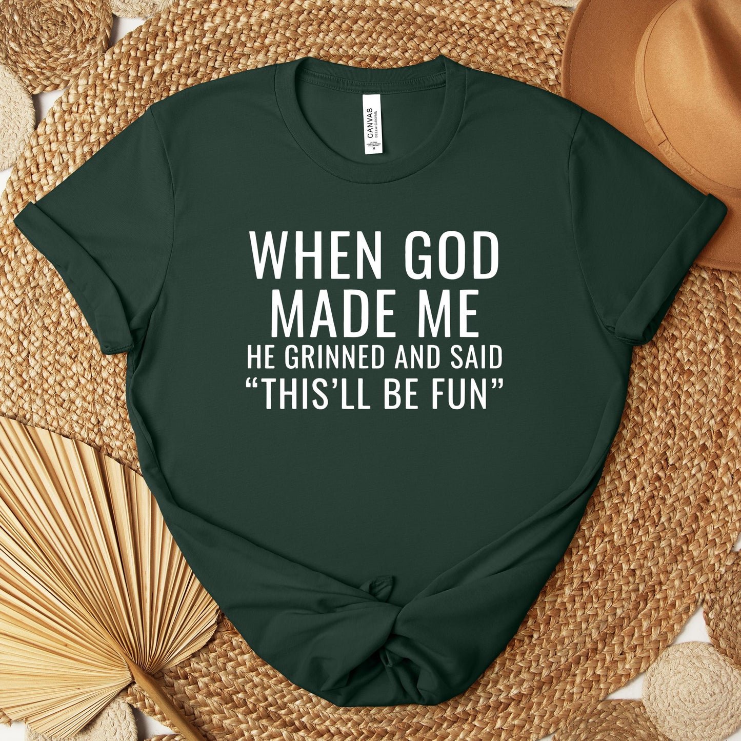 When God Made Me He Grinned And Said This'll Be Fun 12 Premium T-shirt