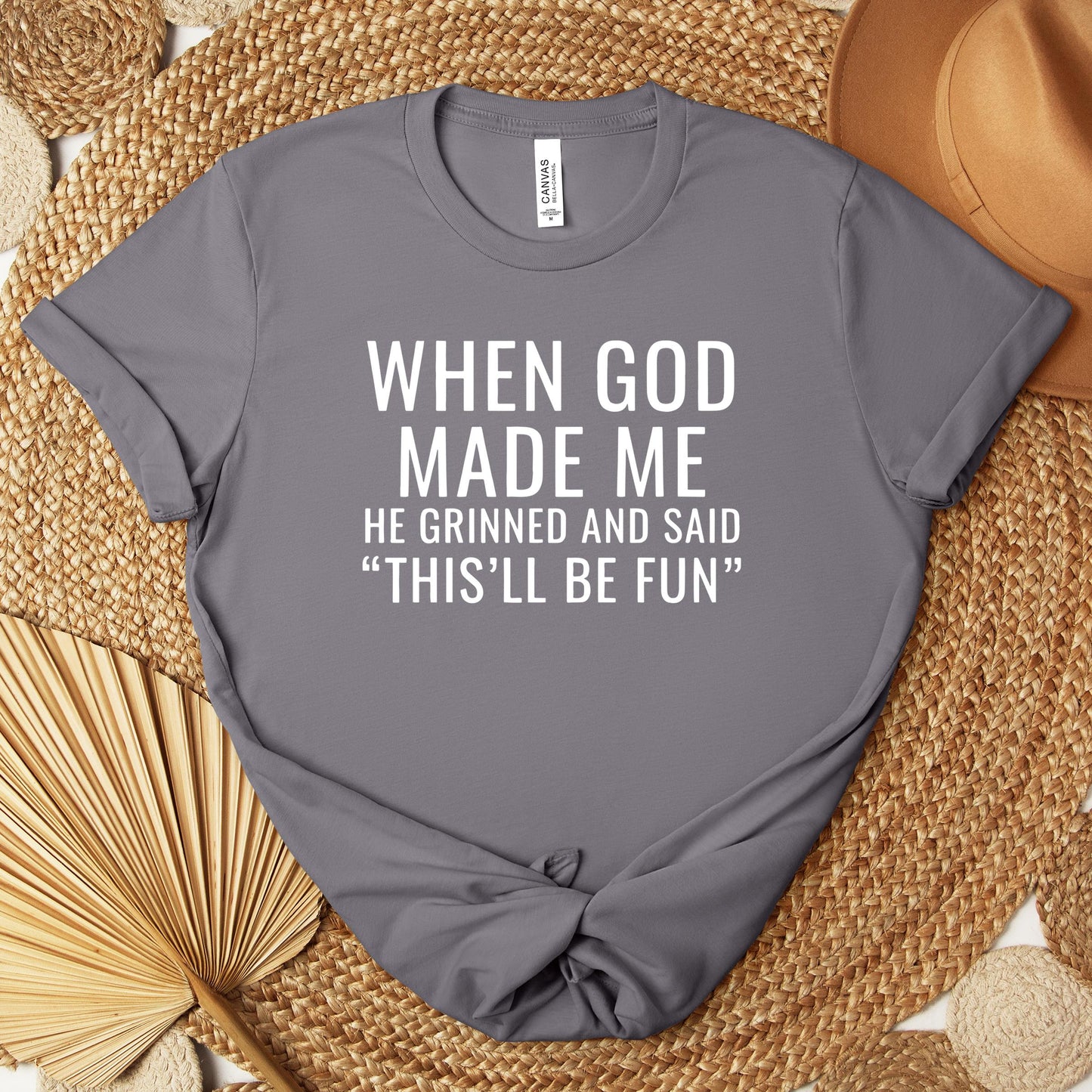 When God Made Me He Grinned And Said This'll Be Fun 12 Premium T-shirt