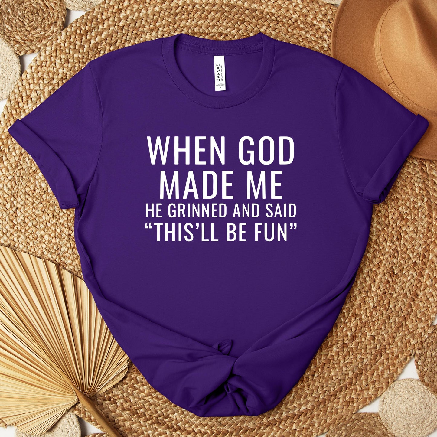 When God Made Me He Grinned And Said This'll Be Fun 12 Premium T-shirt