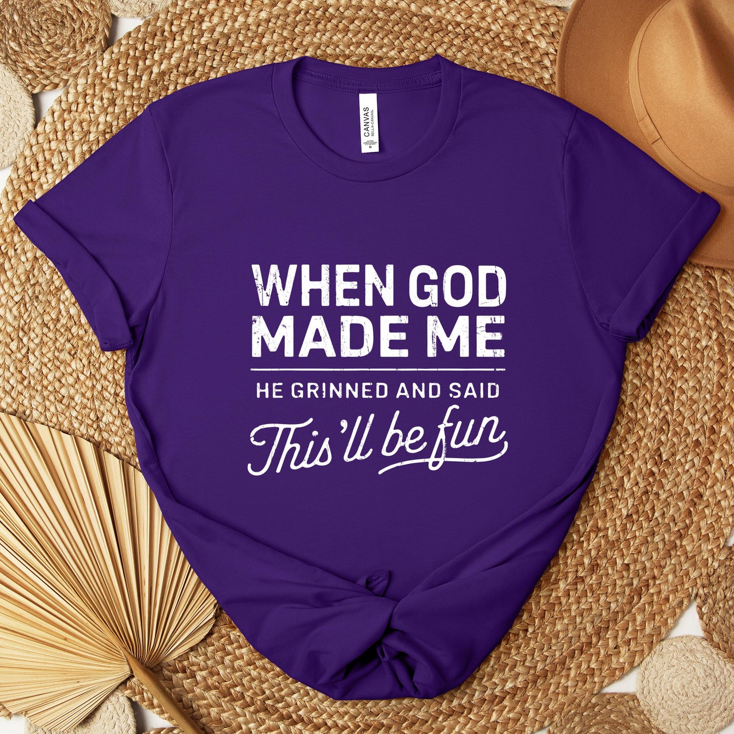 When God Made Me He Grinned And Said This'll Be Fun 14 Premium T-shirt