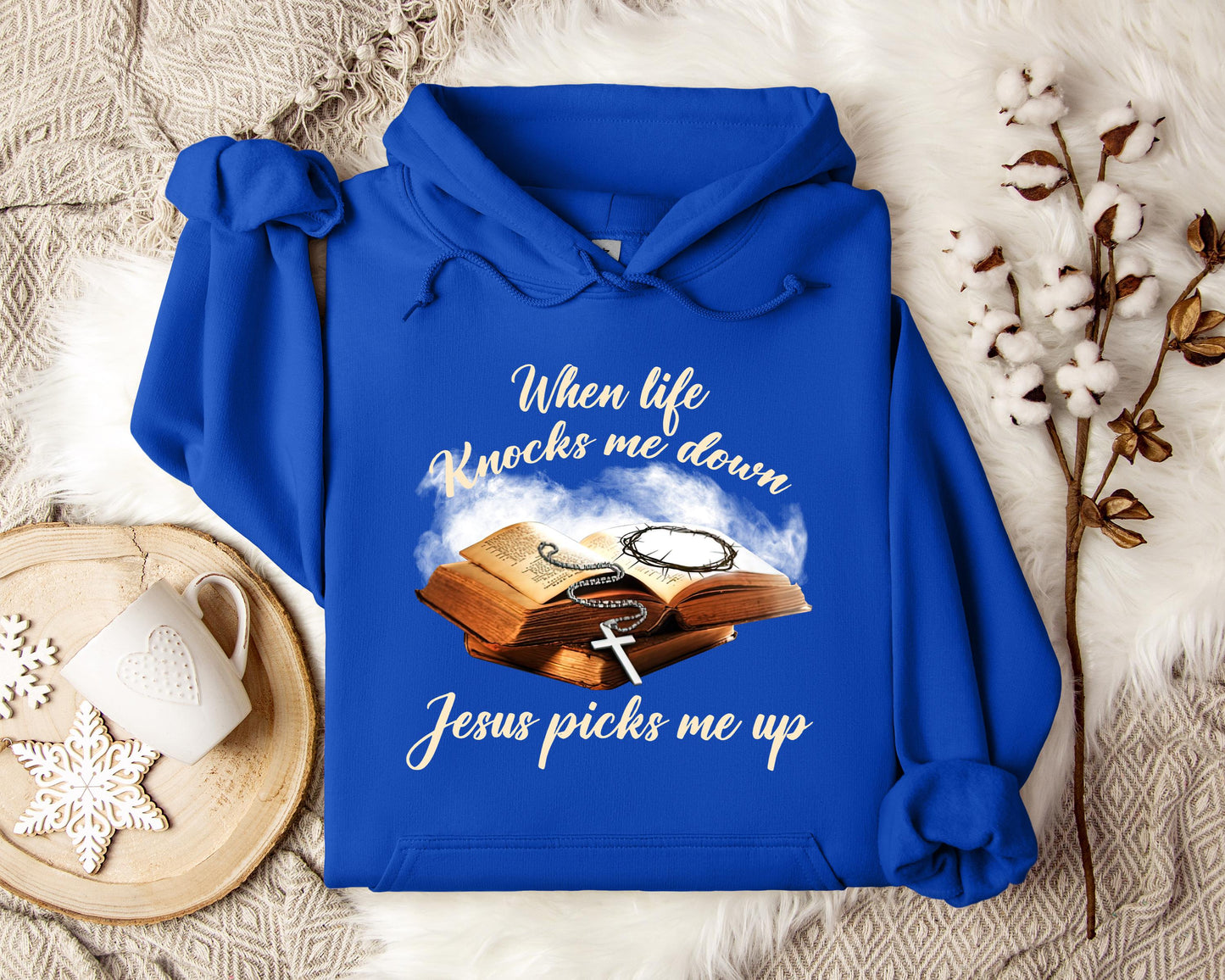 When Life Knocks Me Down Jesus Picks Me Up Hoodie