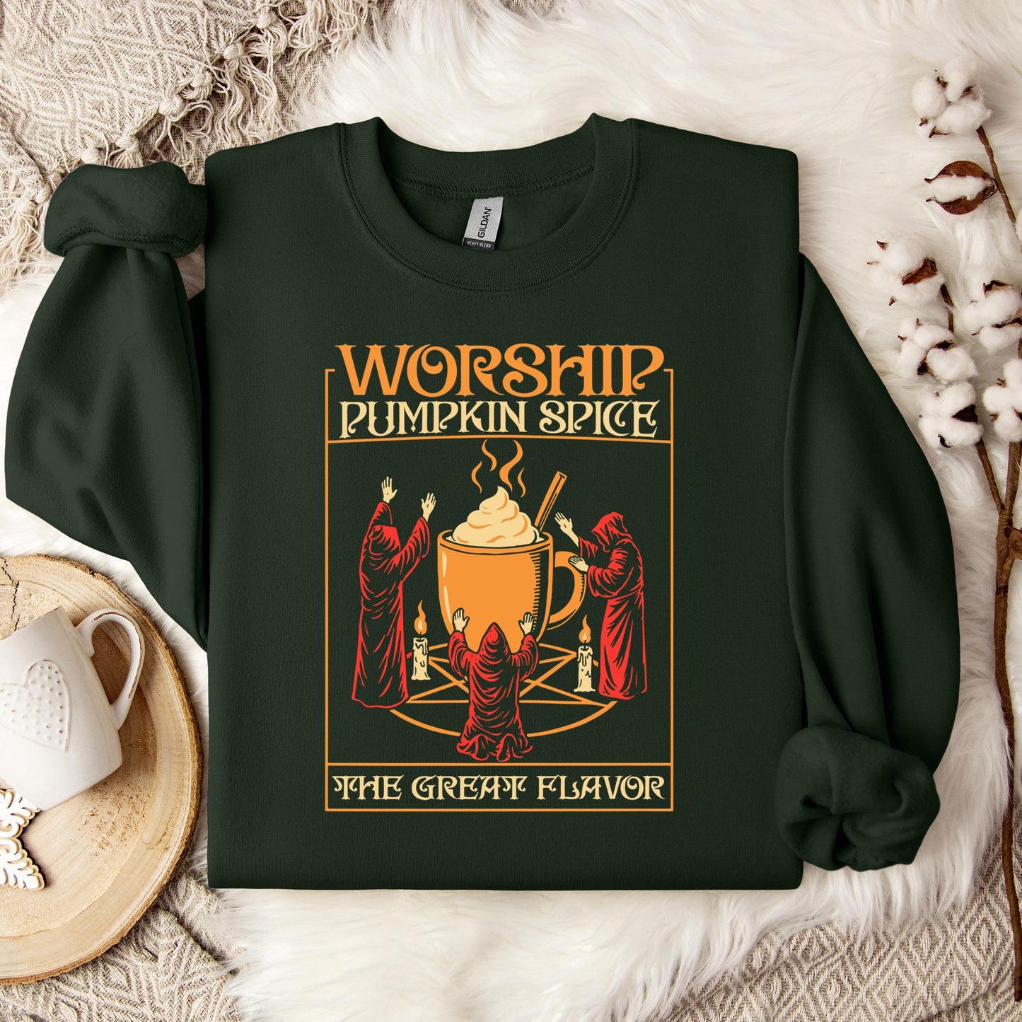 Worship Pumpkin Spice The Great Flavor Sweatshirt