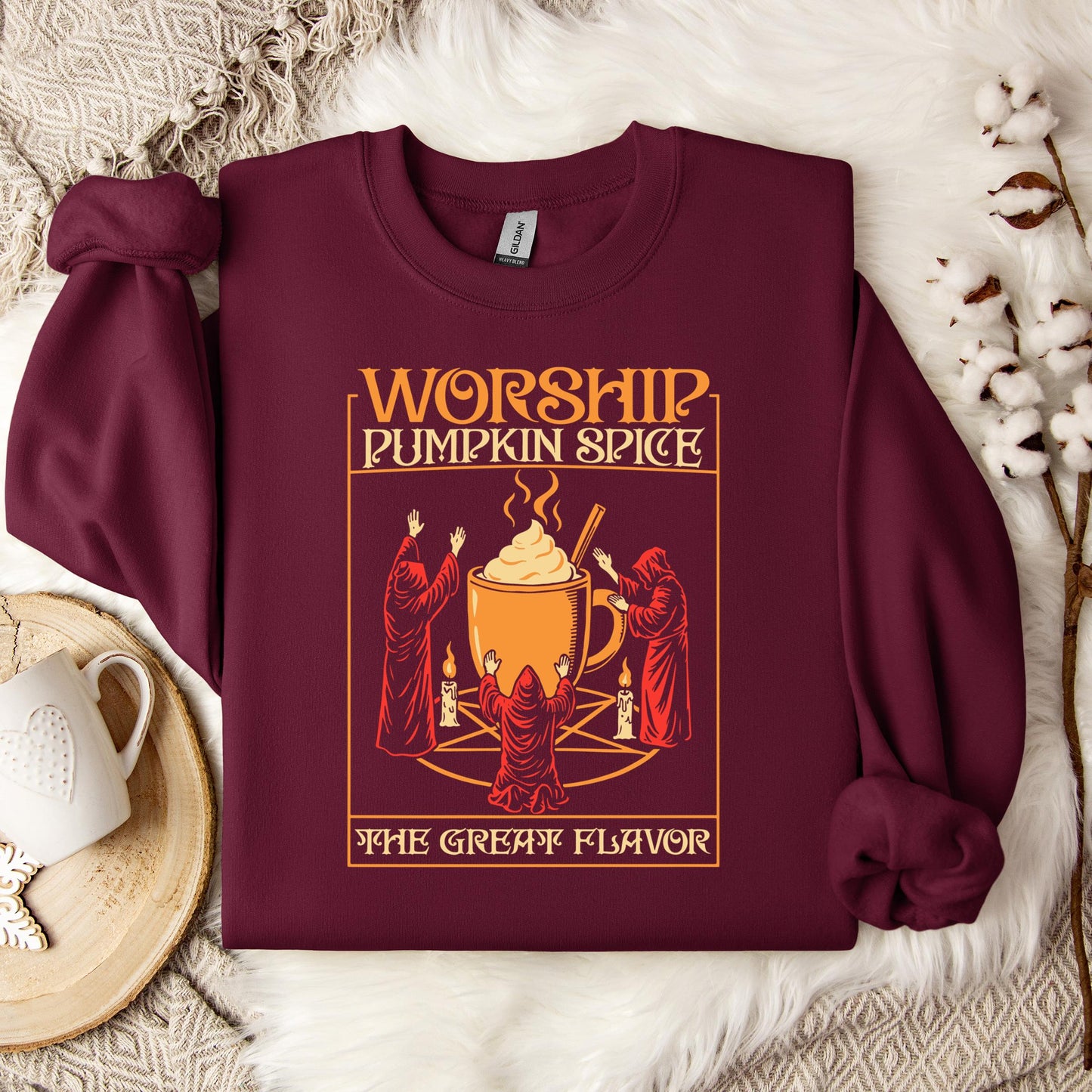 Worship Pumpkin Spice The Great Flavor Sweatshirt