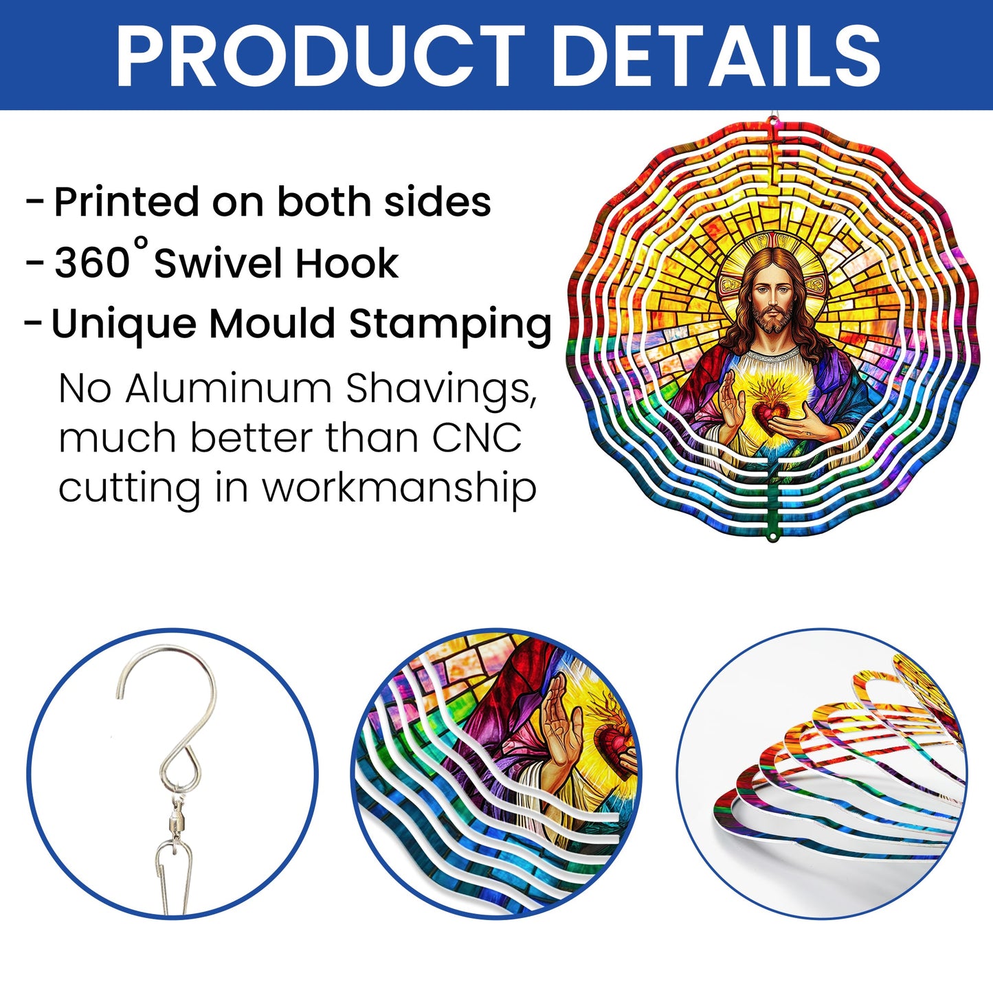 Sacred Heart of Jesus Wind Spinner