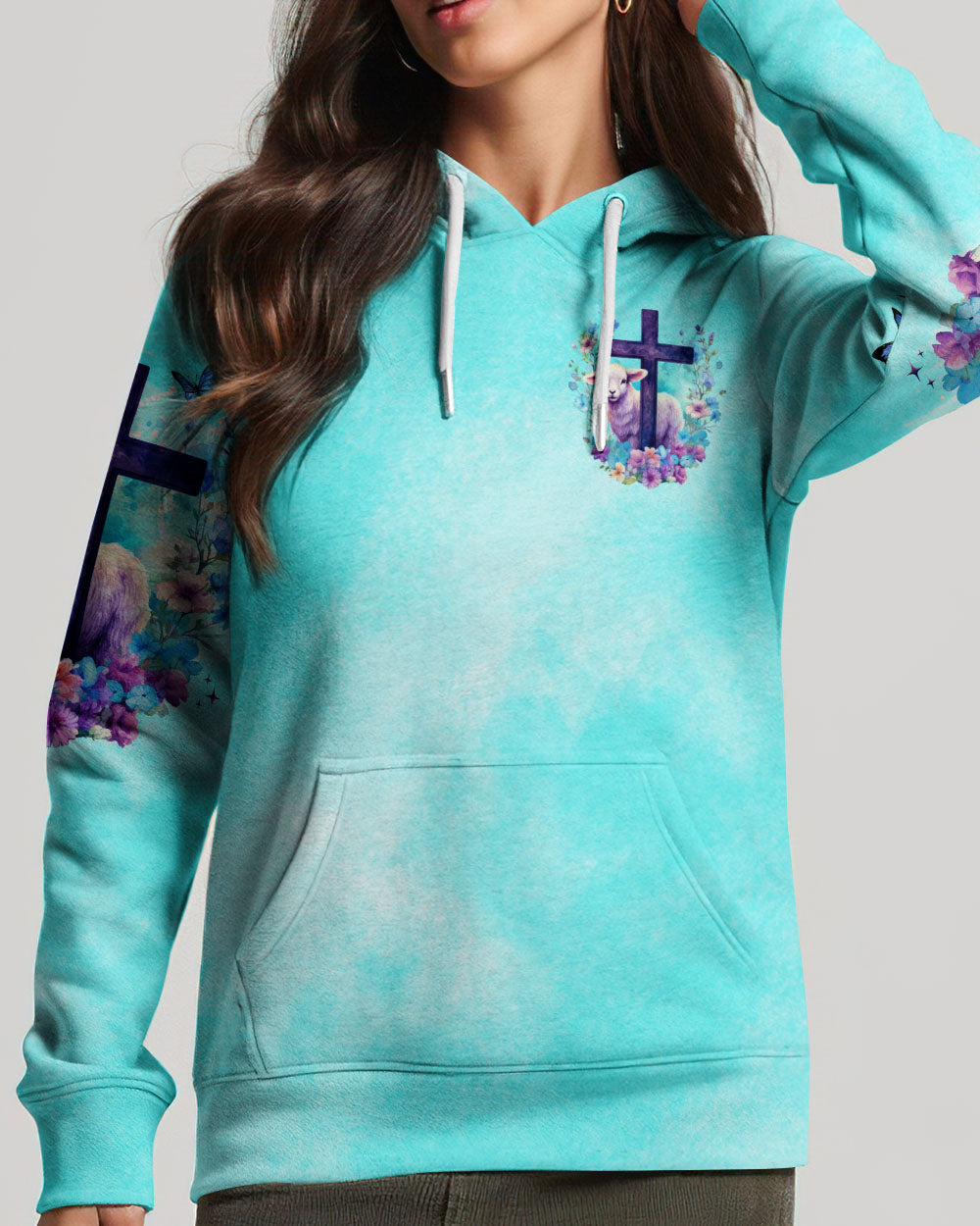 With God All Things Are Possible Lamb Hoodie