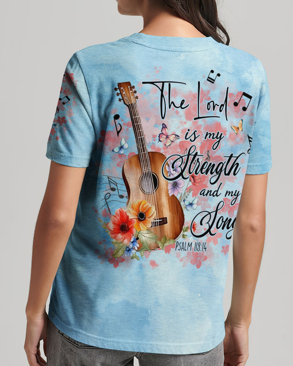 The Lord Is My Strength Guitar T-Shirt