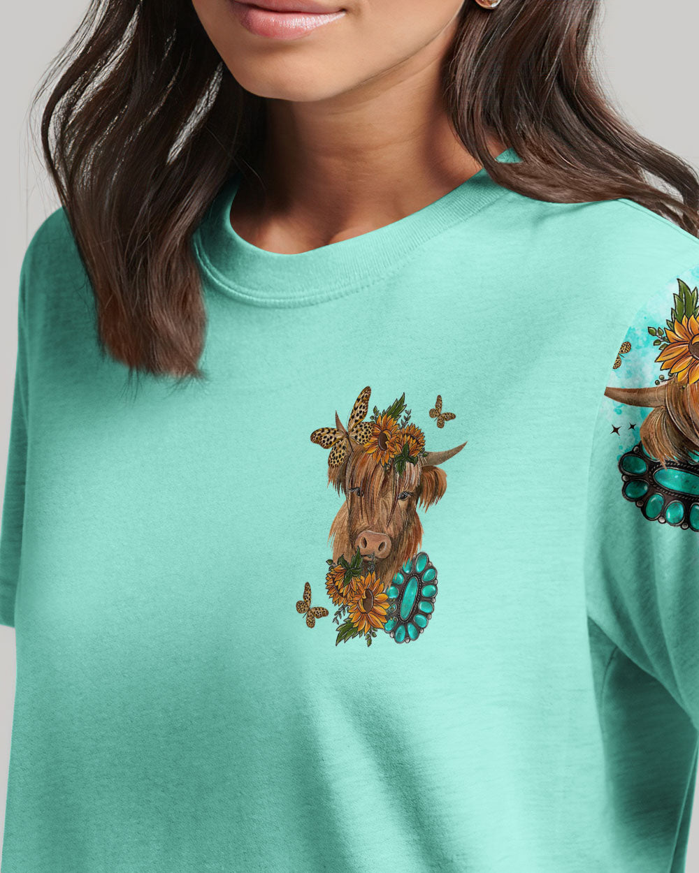 Living Life Somewhere Between Jesus Cow T-Shirt