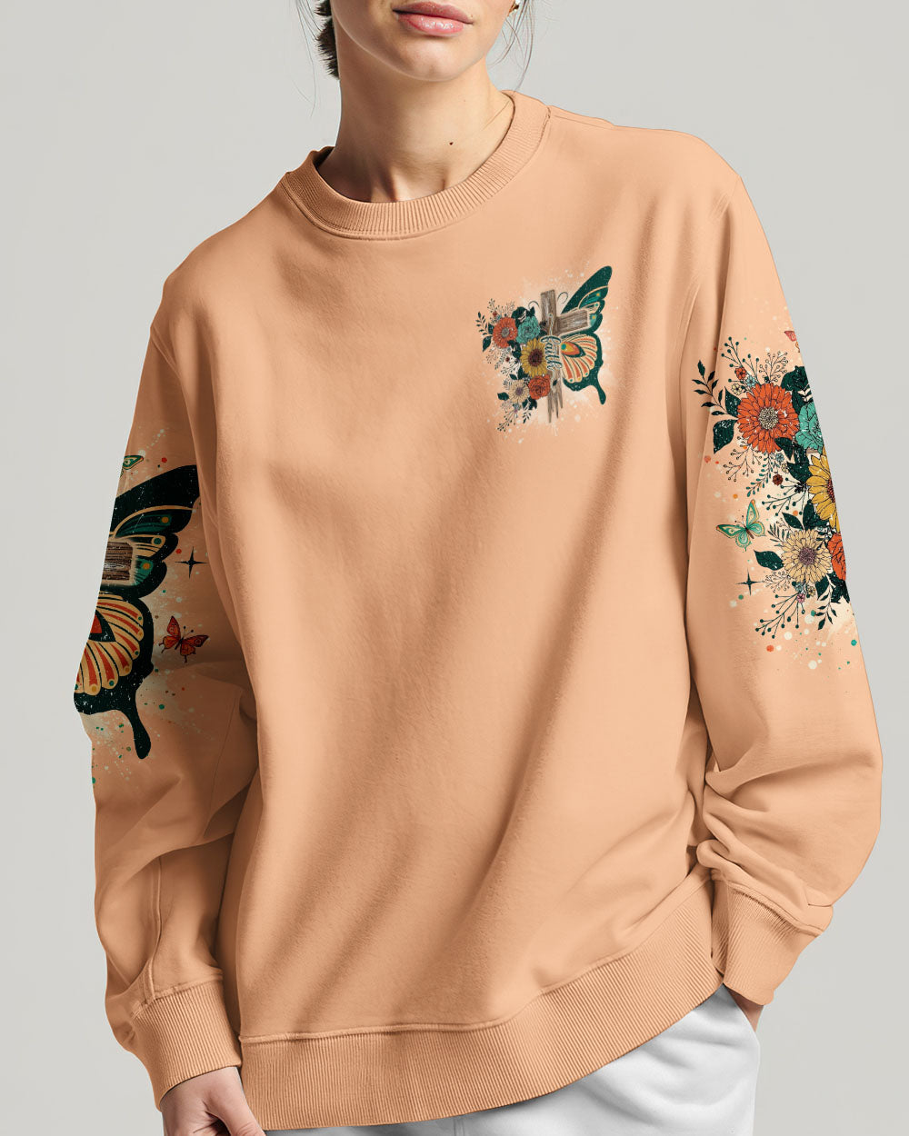 I Believe In God Butterfly Sweatshirt