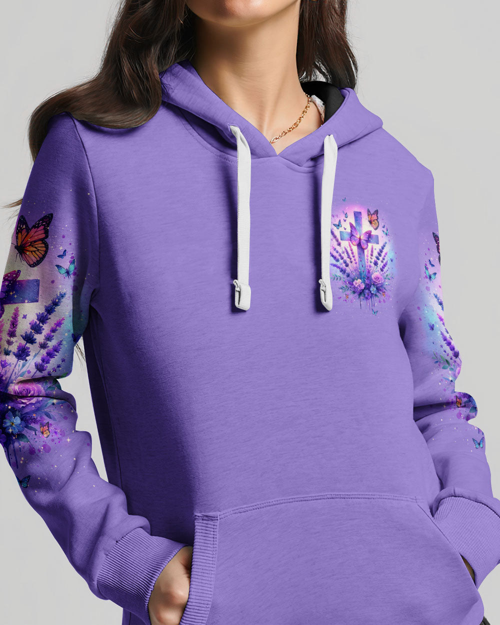 All My Hope Is In Jesus Lavender Hoodie