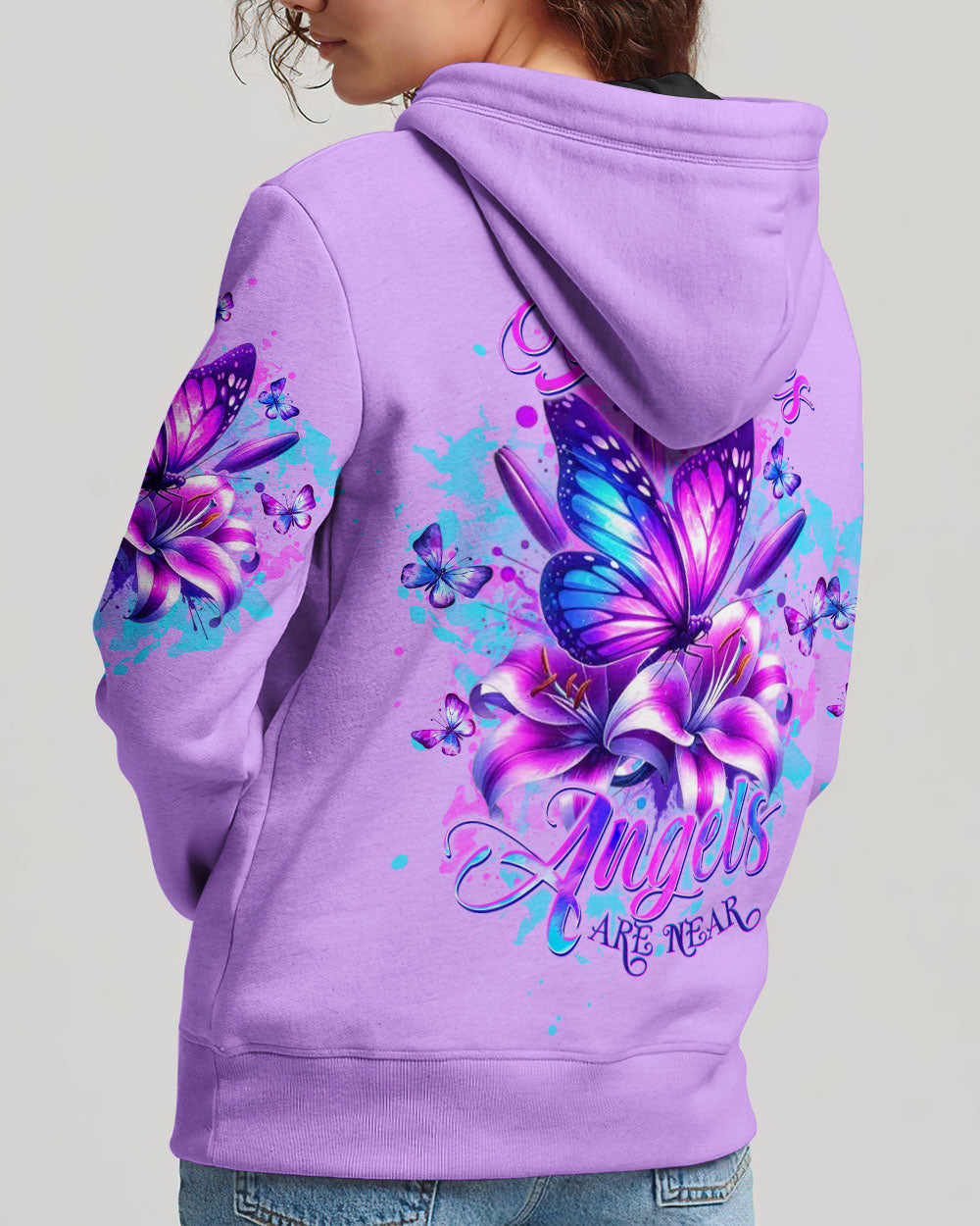 When Butterflies Appear Angels Are Near Hoodie