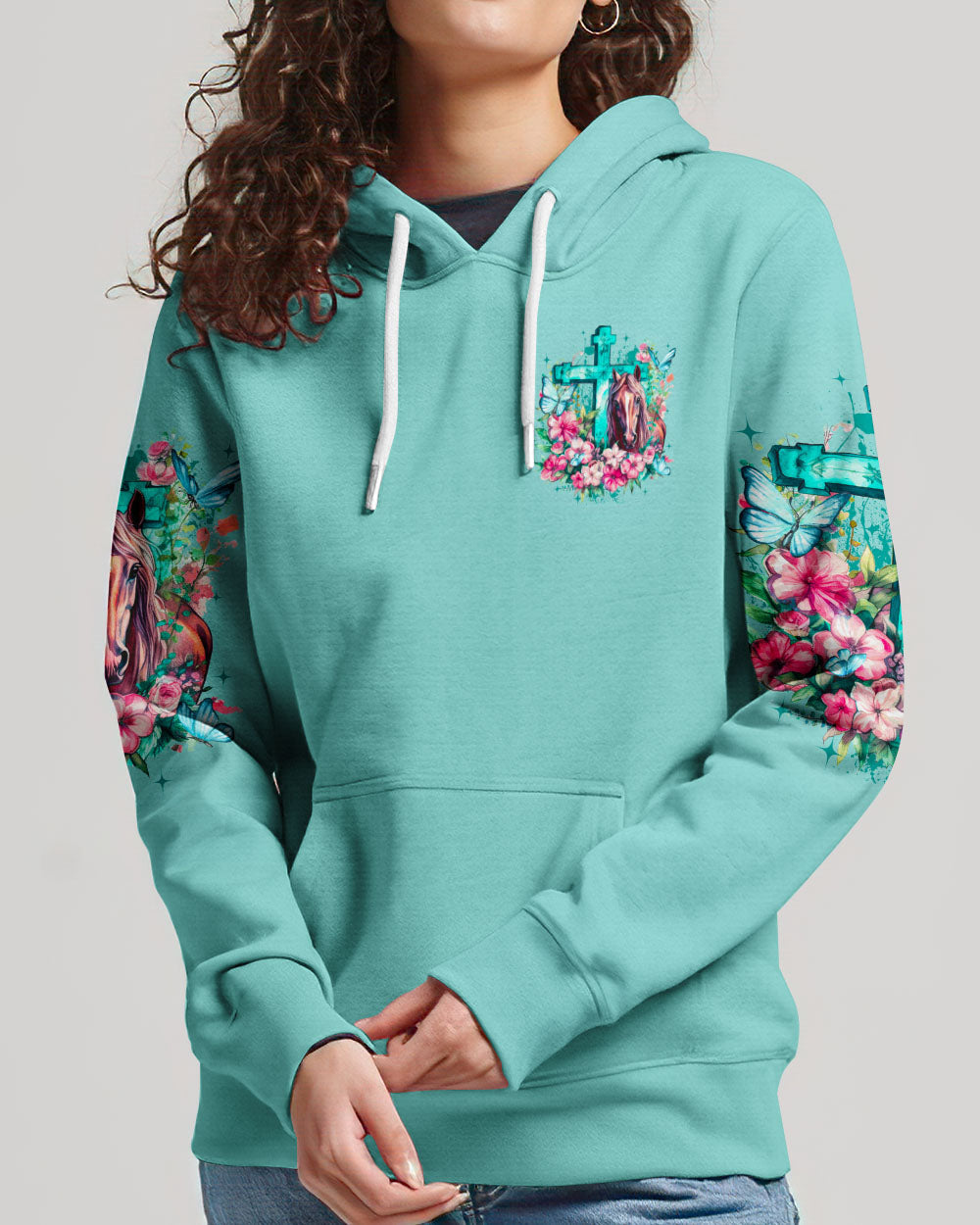 Runs On Jesus And Horses Hoodie