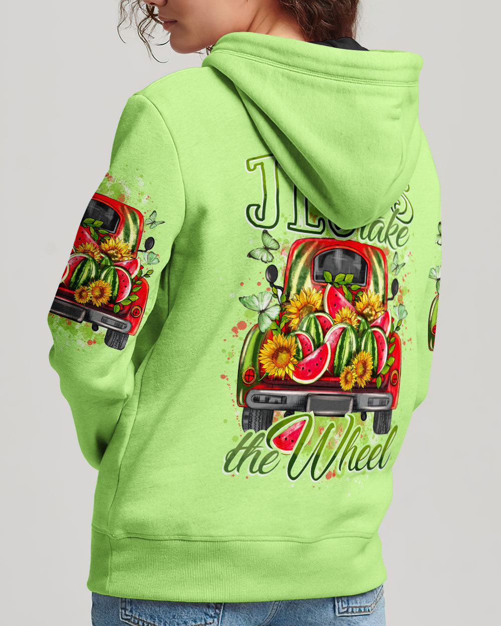 Jesus Take The Wheel Watermelon Hoodie 6