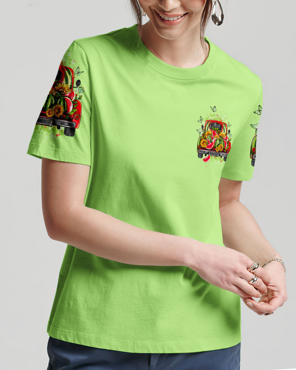Jesus Take The Wheel Watermelon T-Shirt 6