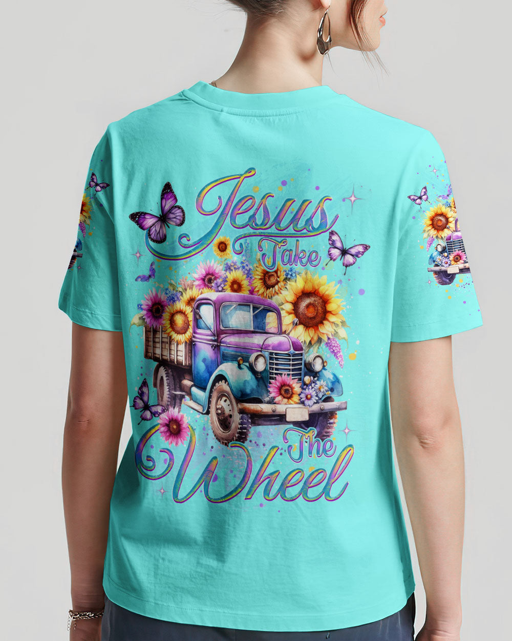 Jesus Take The Wheel T-Shirt 5