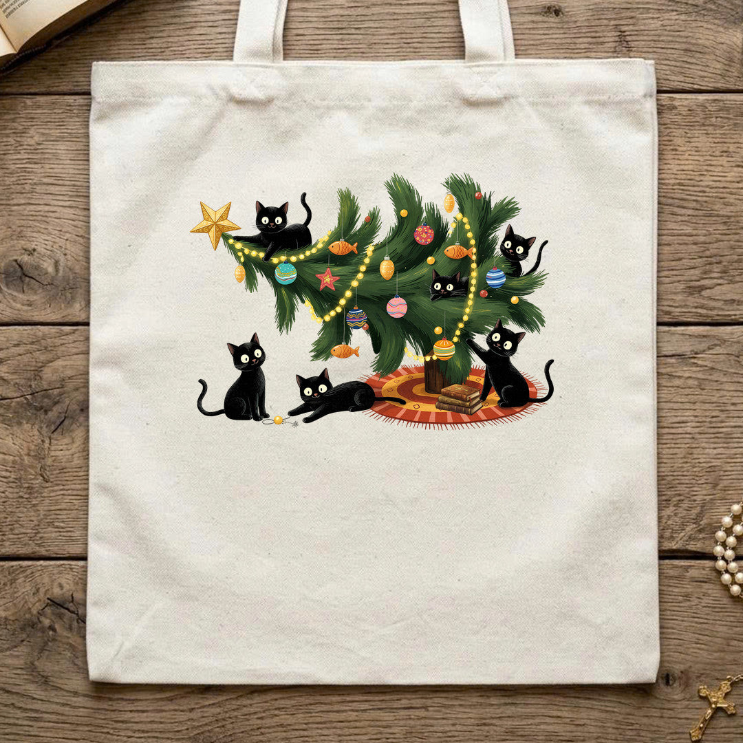 Cute Christmas Tree Cat Lover 01