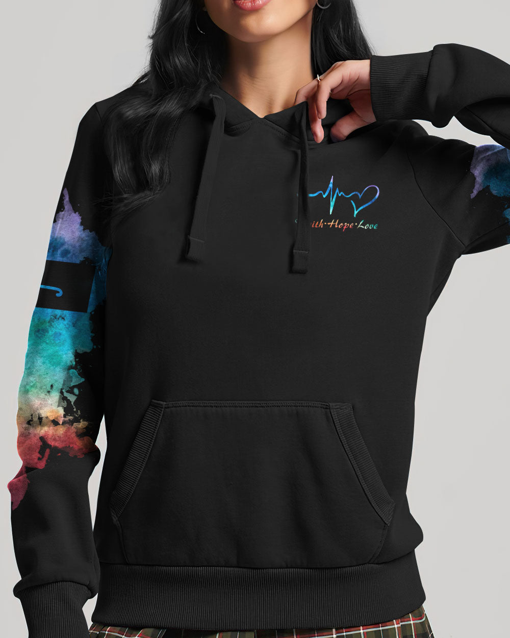 A Child Of God A Woman Of Faith Lion Warrior Hoodie 3