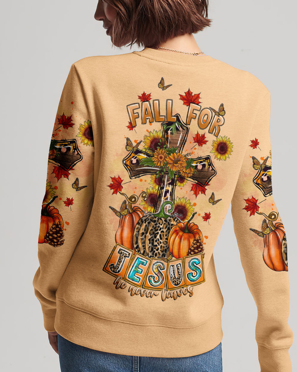 Fall For Jesus Autumn Sweatshirt
