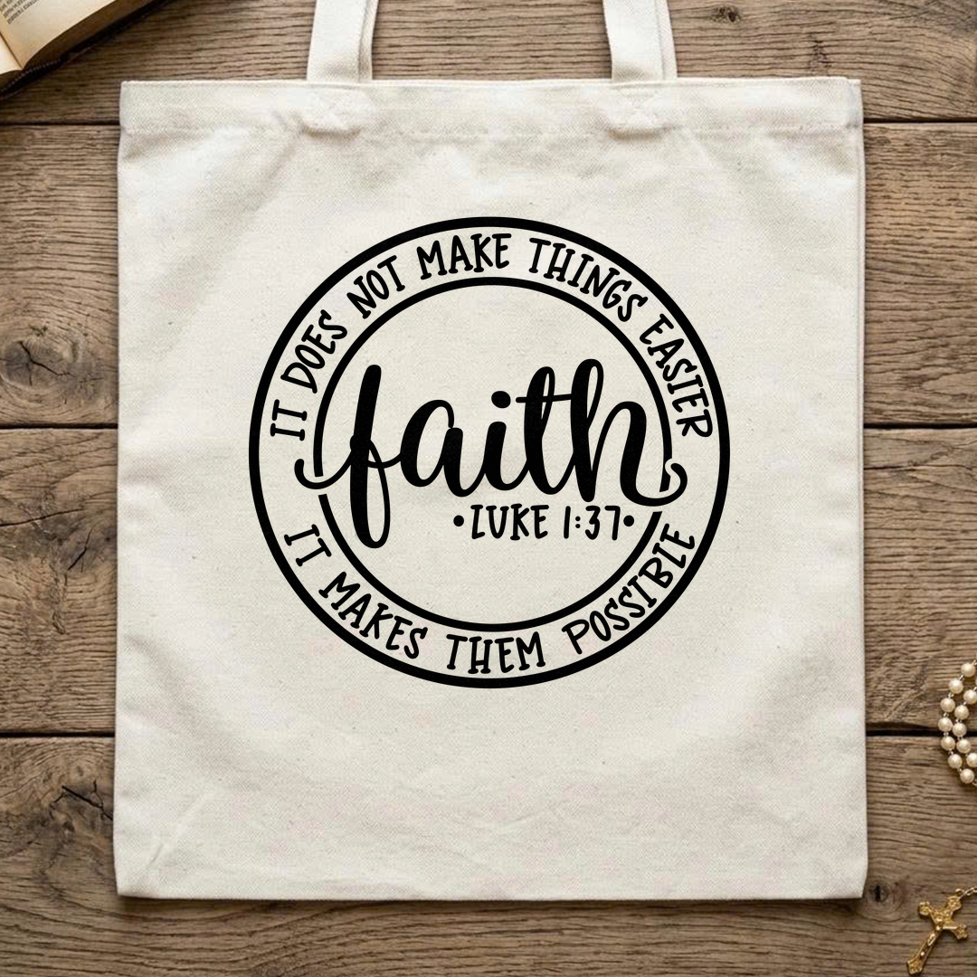 Faith It Does Not Make Things Easier It Makes Them Possible Luke 1.37 01
