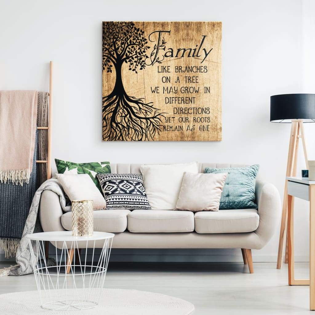 Family Like Branches On A Tree Wall Art Canvas Print