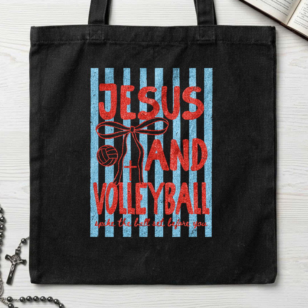 Jesus And Volleyball Spike The Ball Set Before You 01
