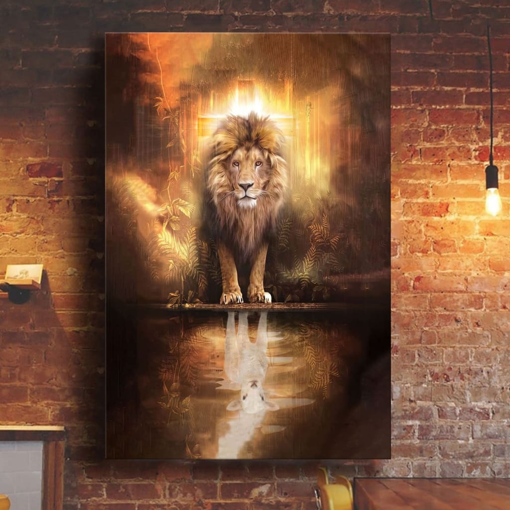 Lion of Judah - Reflection of the Lamb Wall Art Canvas