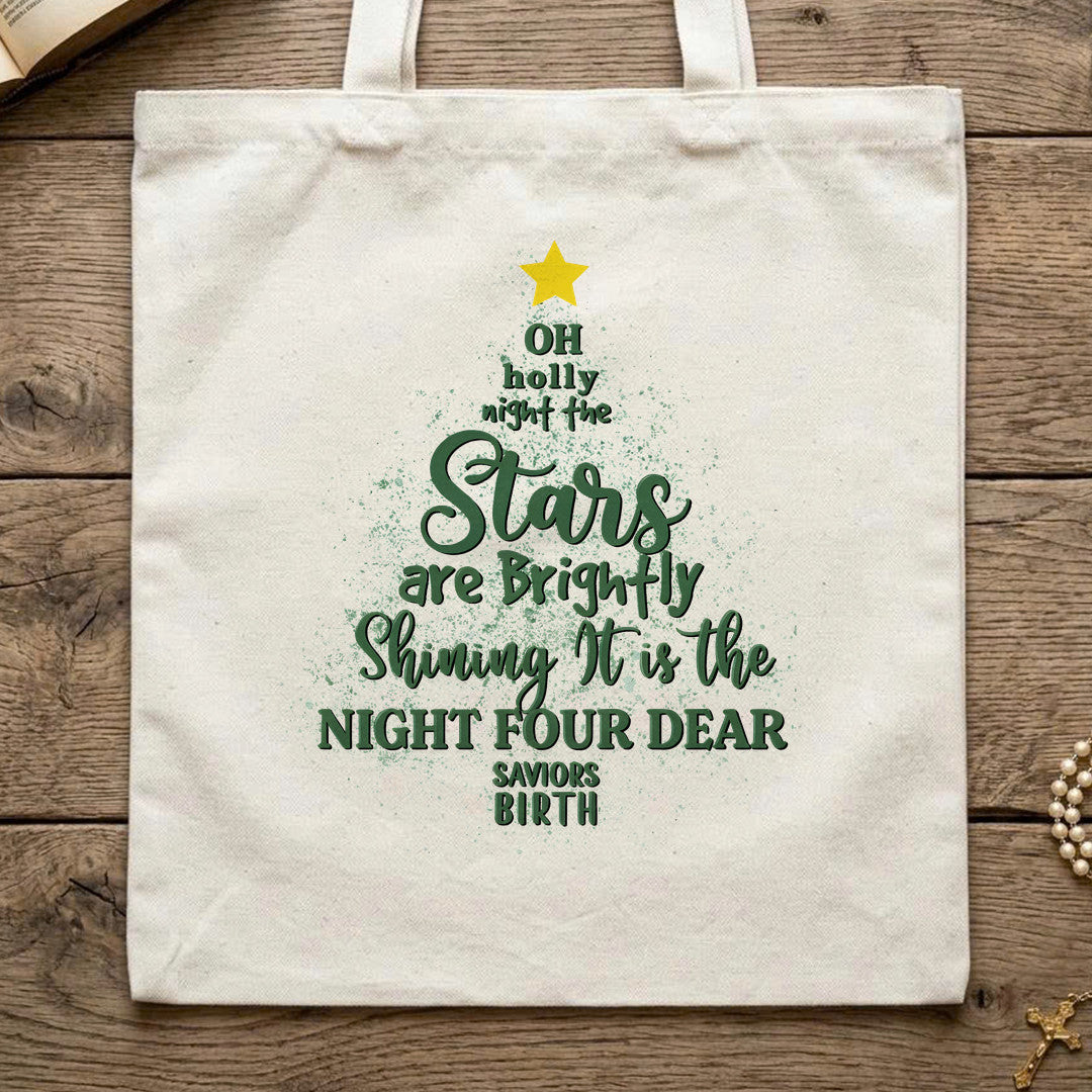 Oh Holly Night The Stars Are Brightly Shining It Is The Night Four Dear Saviors Birth 01