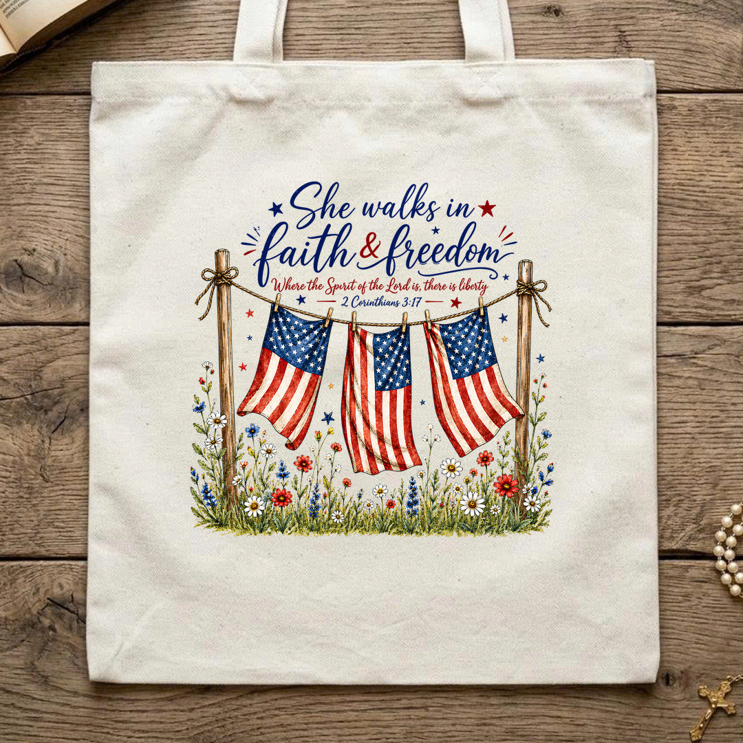 She Walks In Faith Freedom 2 Corinthians 3.17 01