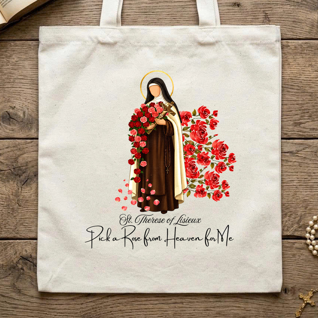 St.Therese Of Lisieux Pick A Rose From Heaven For Me 01
