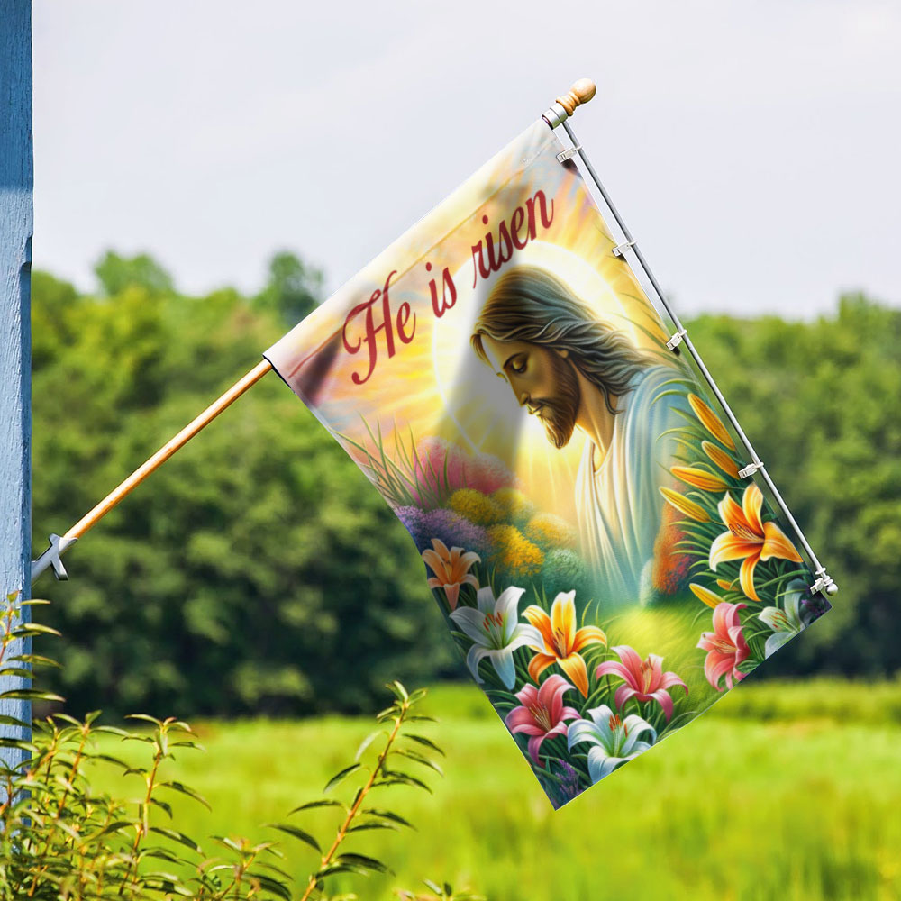 FLAGWIX Jesus Christ Easter Day He Is Risen Flag