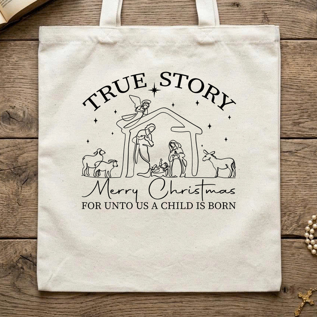 True Story Merry Christmas For Unto Us A Child Is Born 01