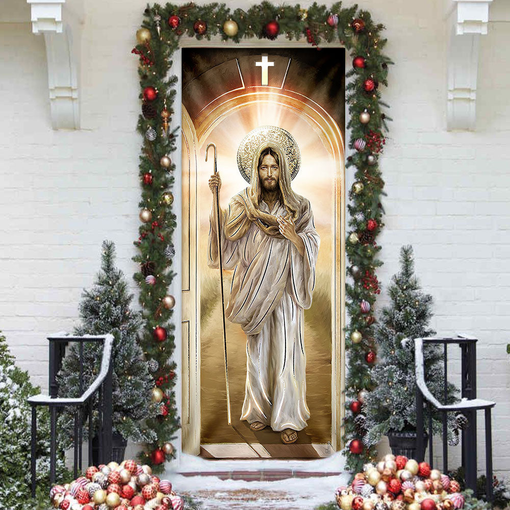 Jesus Light Shines Through Door - Door Cover