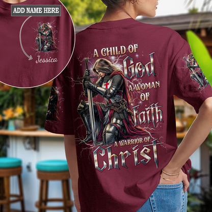 A Child Of God A Woman Of Faith T-Shirt 5