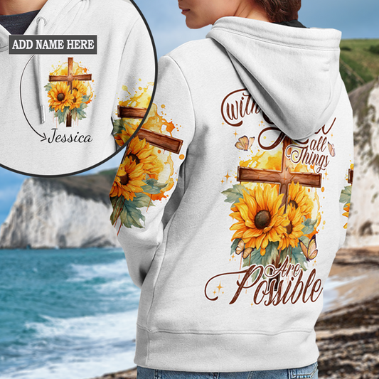 With God All Things Are Possible Hoodie 1