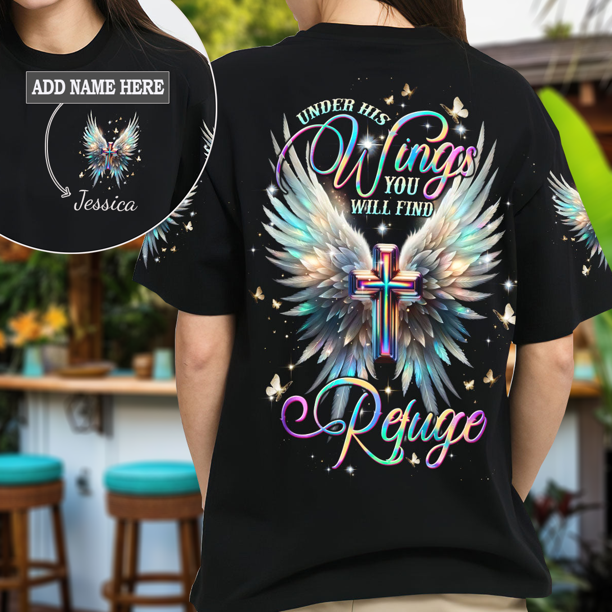 Under His Wings You Will Find Refuge T-Shirt