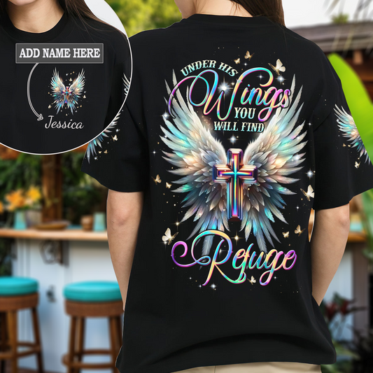 Under His Wings You Will Find Refuge T-Shirt