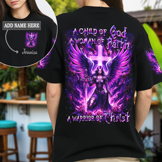 A Child Of God A Woman Of Faith Women's All Over Print T-shirt 1