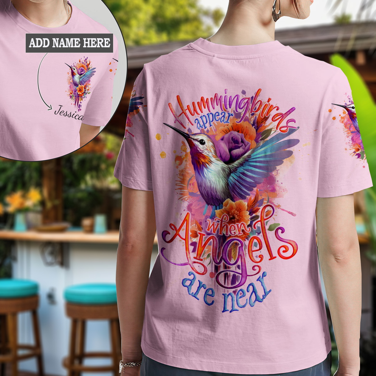 When Hummingbirds Appear Angels Are Near T-Shirt