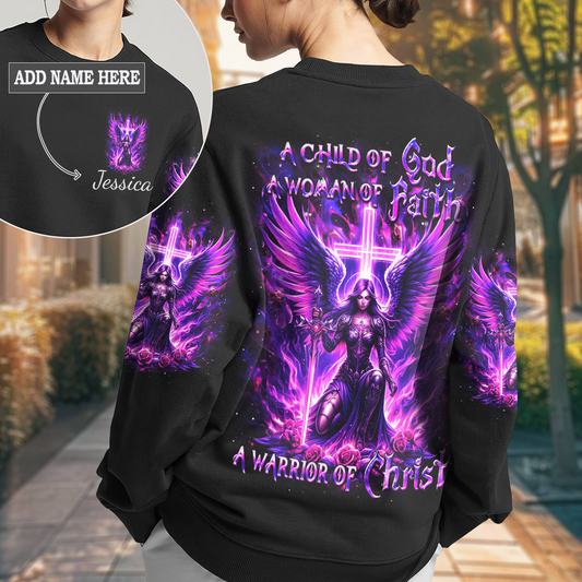 A Child Of God A Woman Of Faith Sweatshirt 1