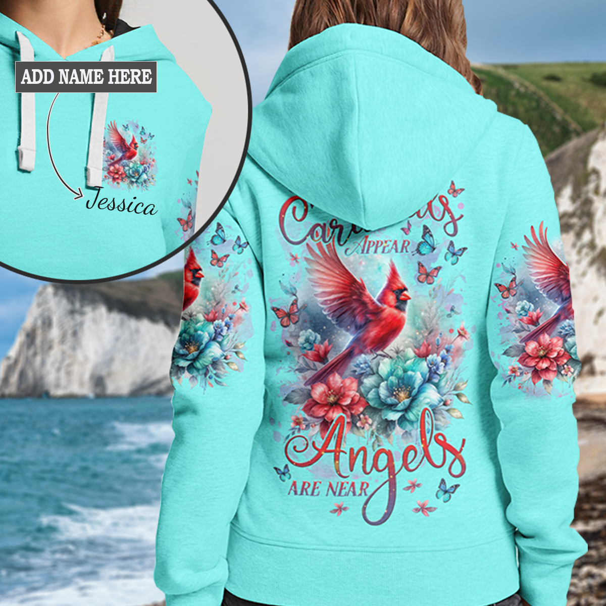 When Cardinals Appear Angels Are Near Hoodie 3