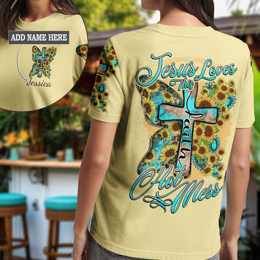 Jesus Loves This Hot Mess T-Shirt