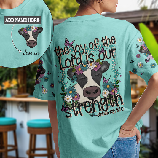 The Joy Of The Lord Cow T-Shirt