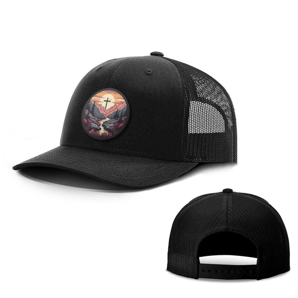 Faith Can Move Mountains V2 Circle Patch Hats