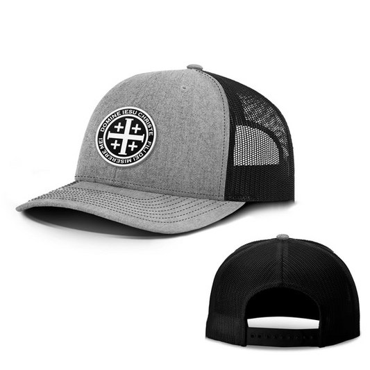 Latin Cross Circle Patch Hats