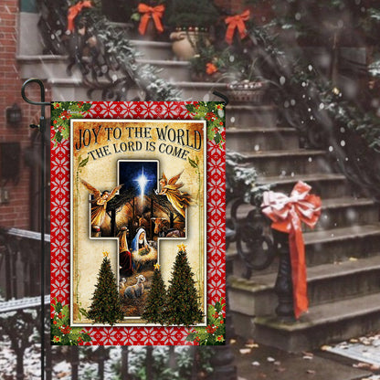 Baby Jesus Christmas FLAGWIX  ™ Joy To The World The Lord Is Come Flag