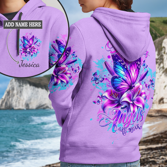 When Butterflies Appear Angels Are Near Hoodie