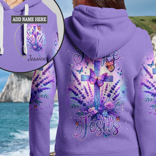 All My Hope Is In Jesus Lavender Hoodie