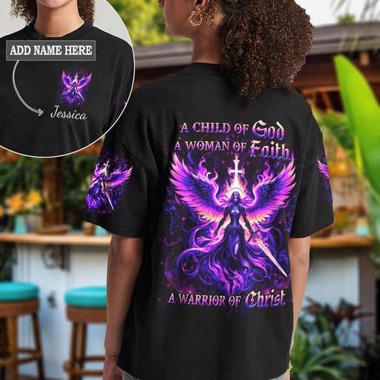 A Child Of God A Woman Of Faith T-Shirt 2