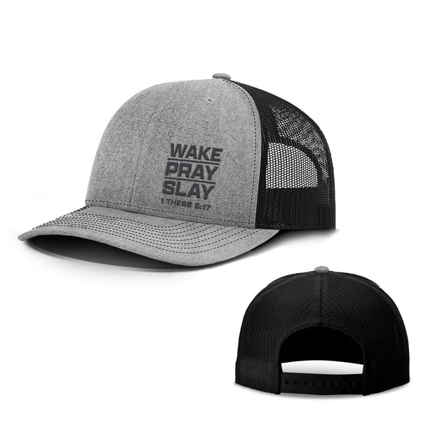 Wake Pray Slay Lower Left Hats